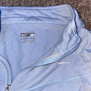light blue nike 1/4 zip